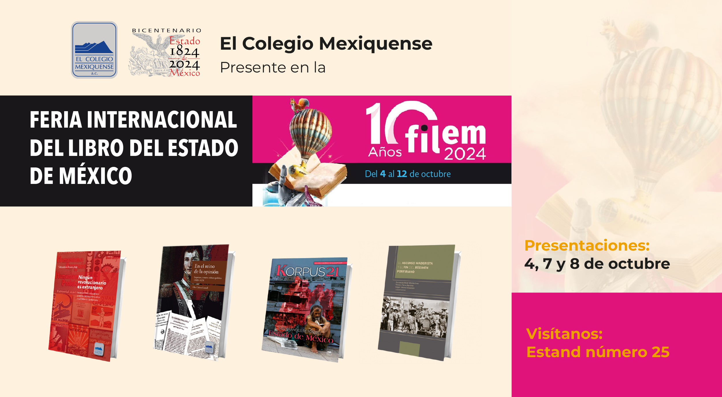 Participación en la Feria Internacional del Libro del Estado de México